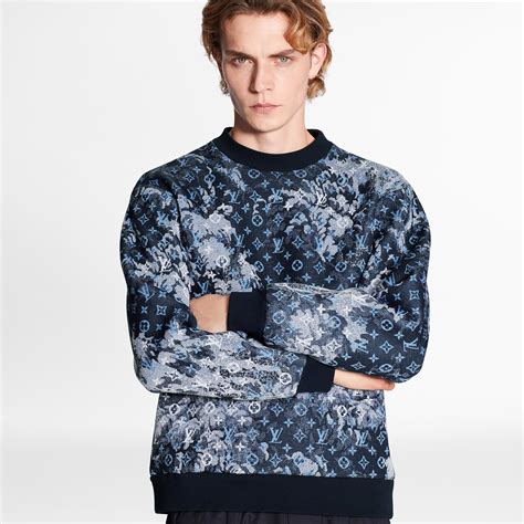 louis vuitton blue sweatshirt|louis vuitton sweatshirt men.